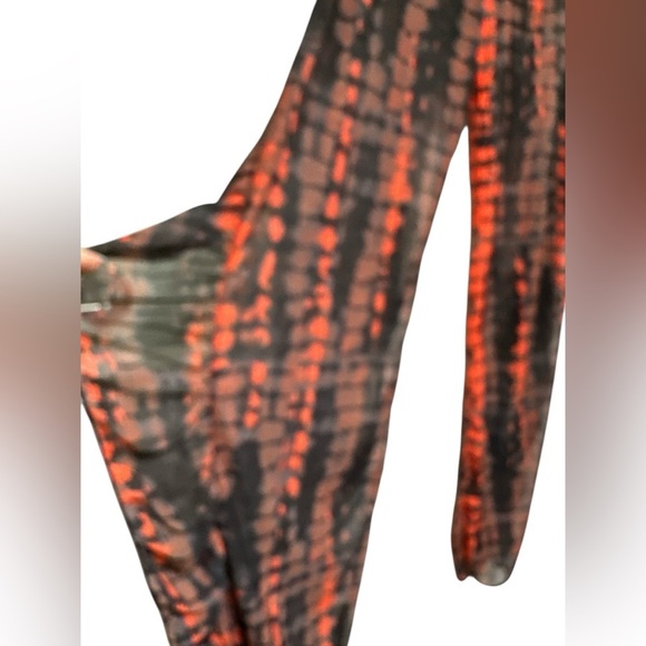 SHEIN Two Piece Navy Red Tie Die Cover Up NWOT Matching bikini - Picture 7 of 8
